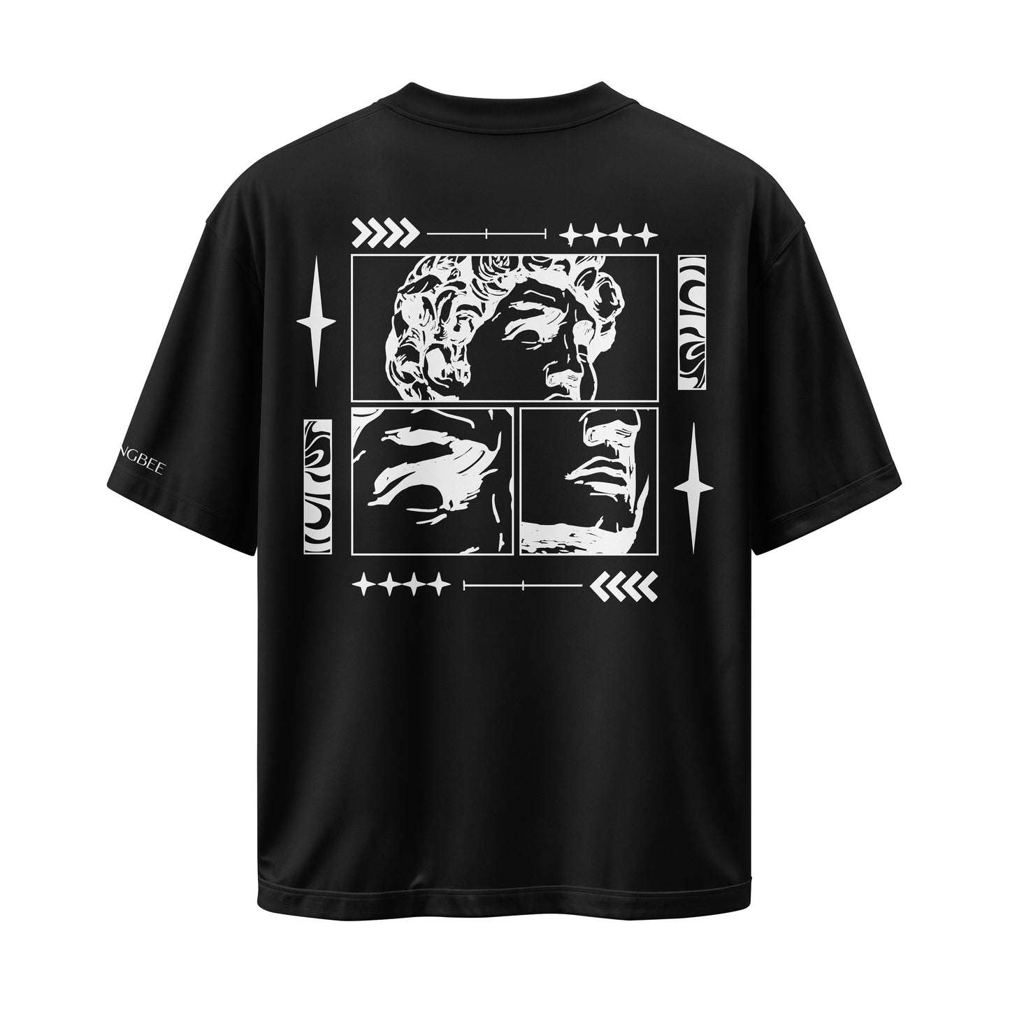 BLACK GREEK OVERSIZED T-SHIRT
