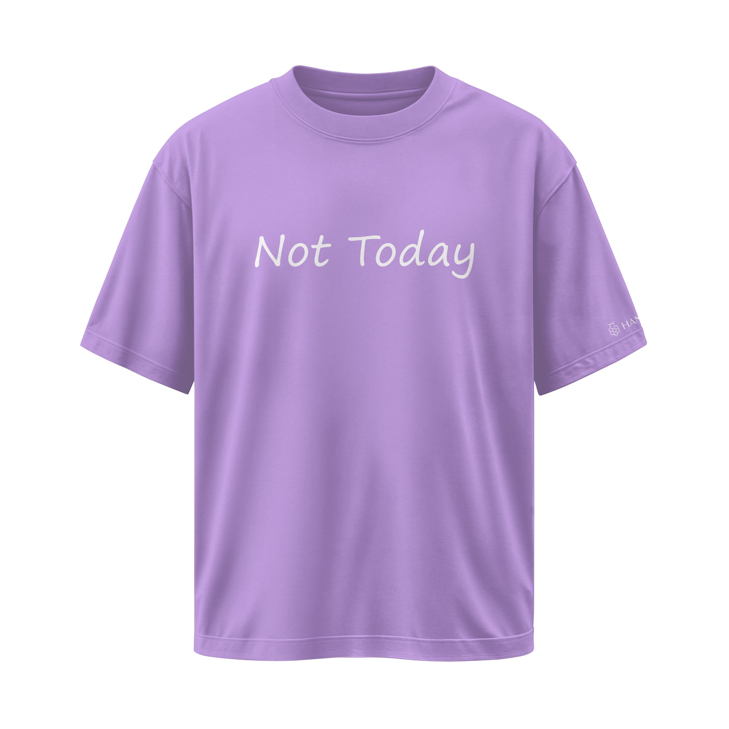 LAVENDER NOT TODAY OVERSIZED T-SHIRT
