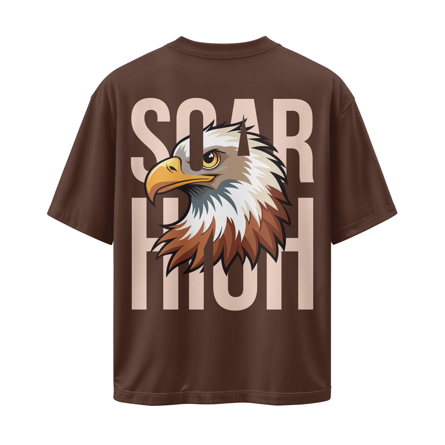 BROWN SOAR HIGH OVERSIZED T-SHIRT