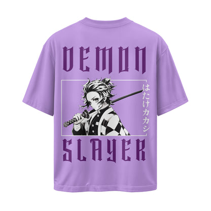 LAVENDER DEMON SLAYER OVERSIZED T-SHIRT
