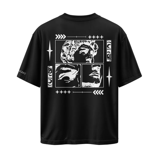 BLACK GREEK OVERSIZED T-SHIRT