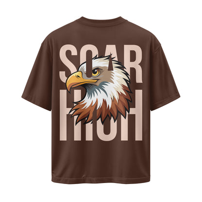BROWN SOAR HIGH OVERSIZED T-SHIRT